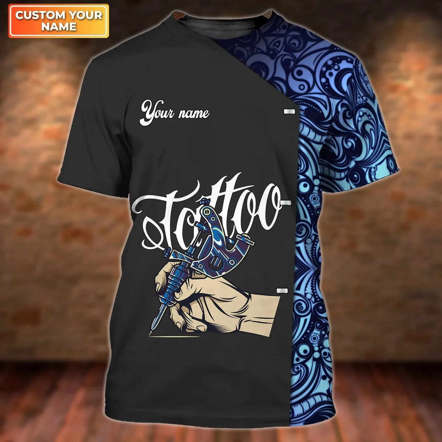 3D All Over Print Tattoo Artist Shirt, Men Tattoo Uniform, Premium Shirt For Tattoo Lover, Tattoo Design On Shirt