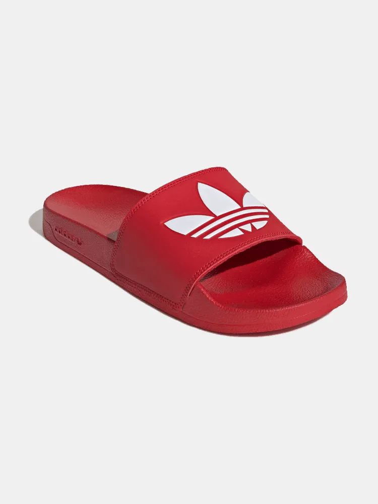 Adidas Adilette Lite Slides - Scarlet Red / White