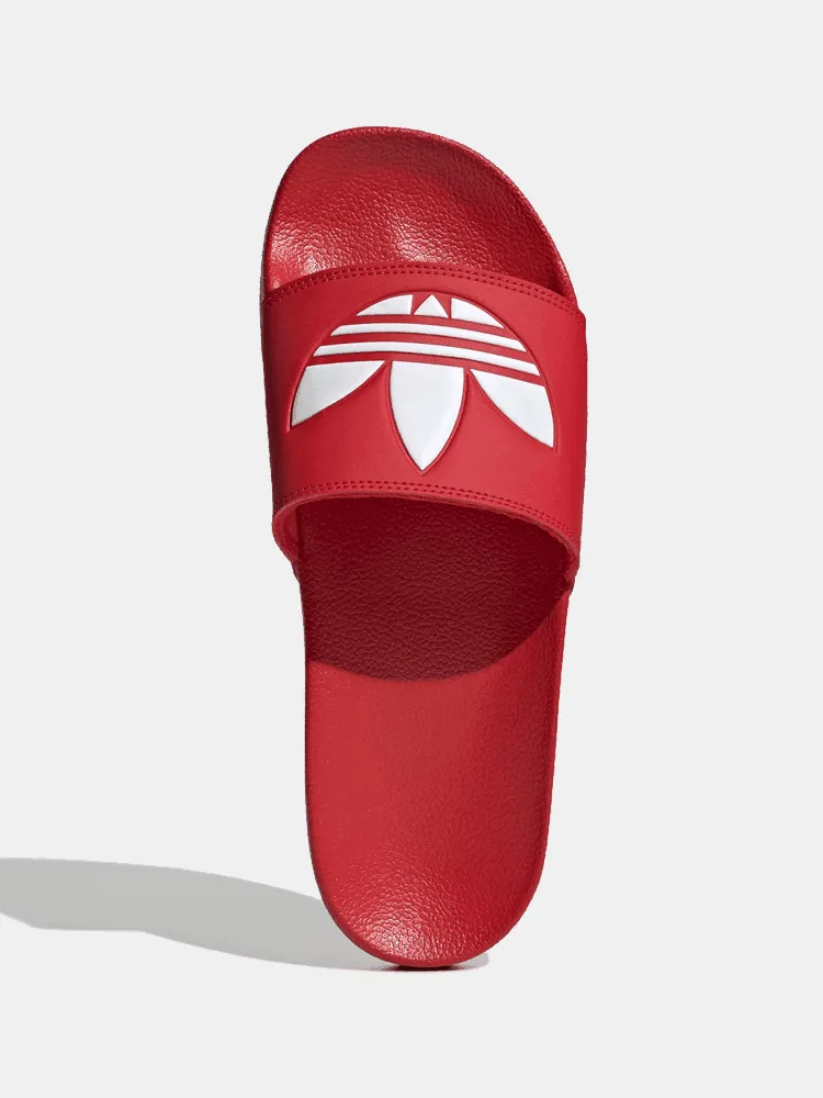 Adidas Adilette Lite Slides - Scarlet Red / White