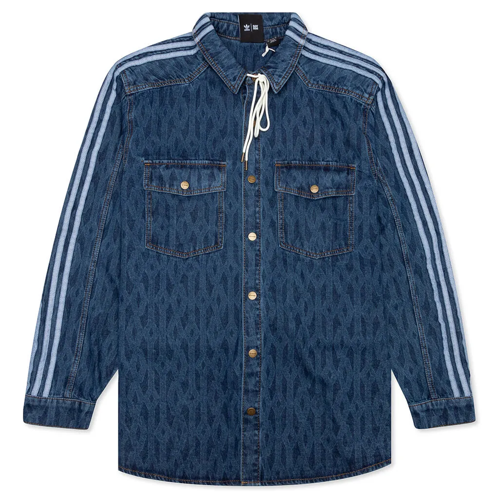 Adidas Originals x IVY PARK MNG Denim Shirt - Dark Denim