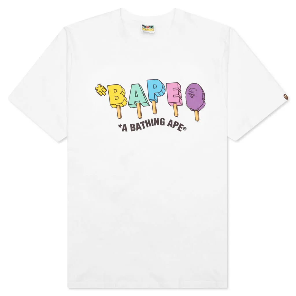 Bape Popsicle Tee  - White