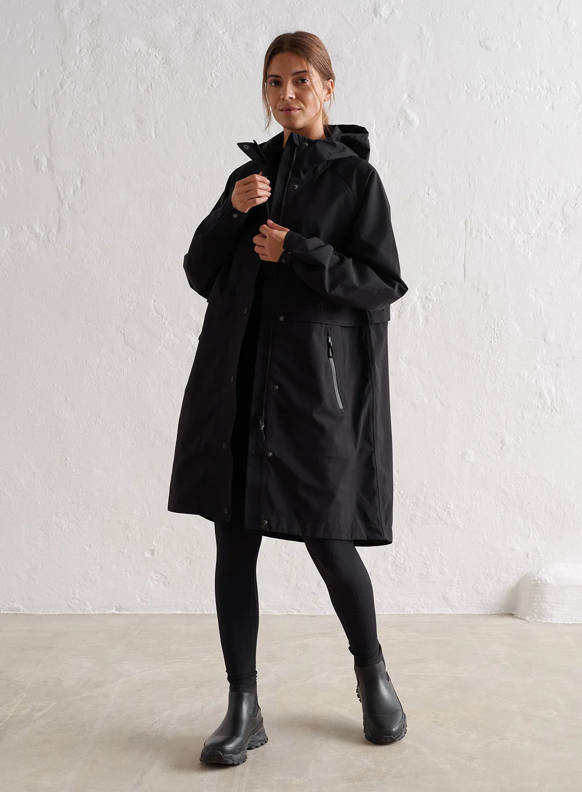 Black Waterproof Parka