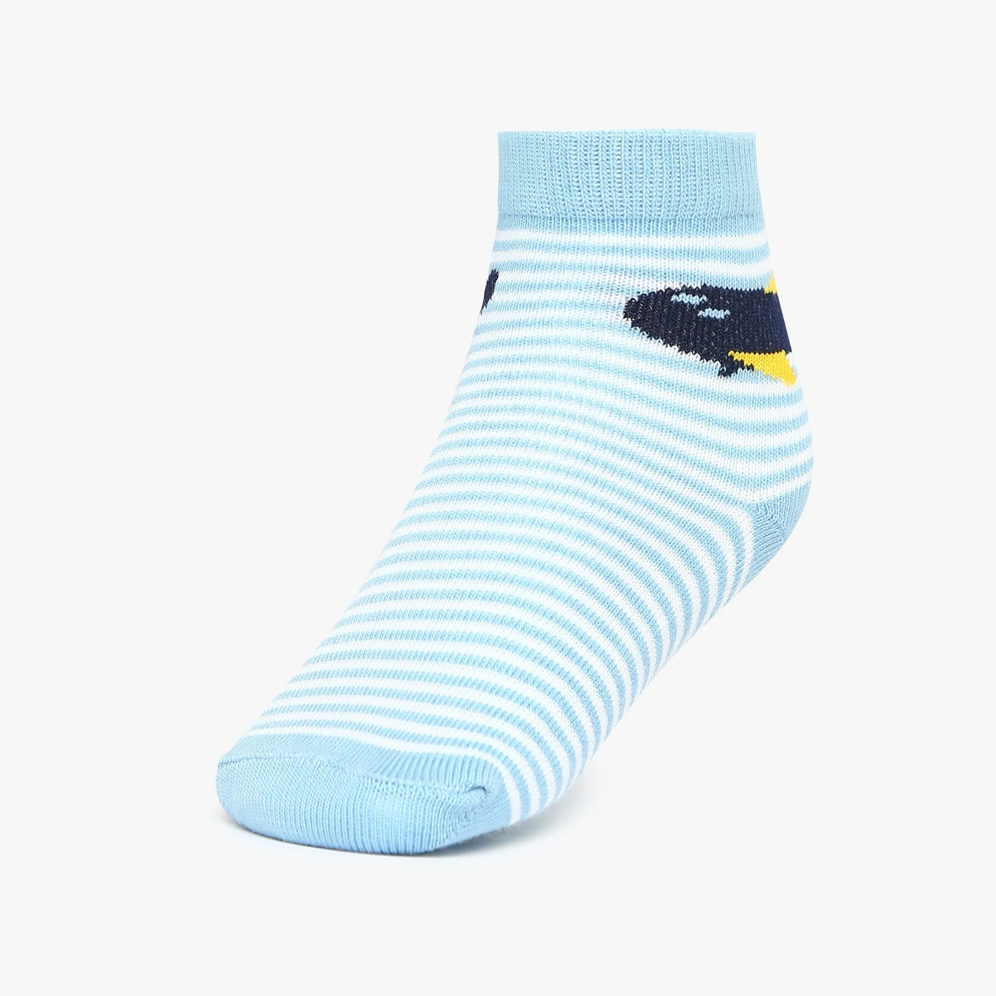 Boys Cotton Blend Ankle Length Socks (Pack of 3)