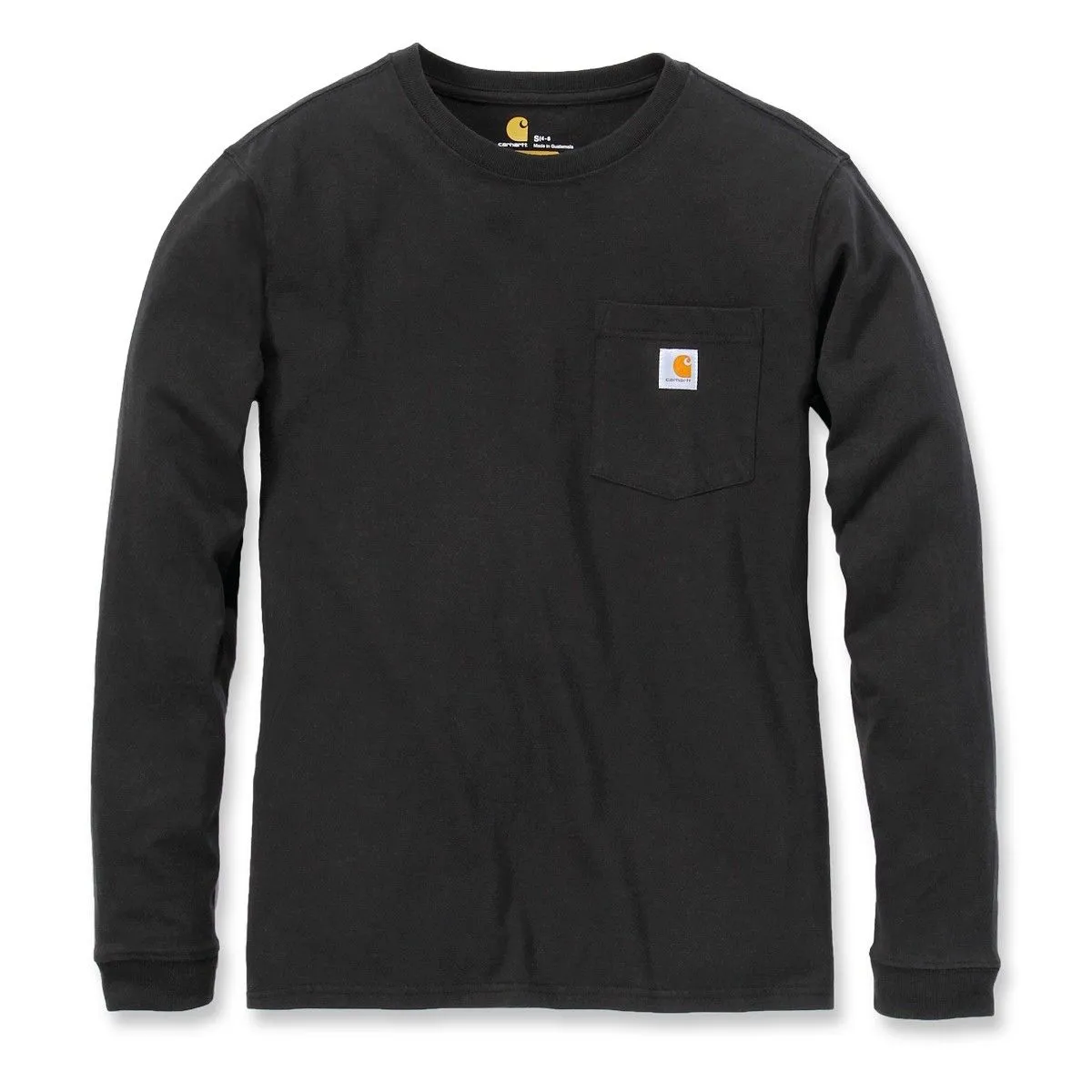 Carhartt&#x20;103244&#x20;Women&#x27;s&#x20;Pocket&#x20;l&#x2F;s&#x20;T-Shirt&#x20;-&#x20;Black