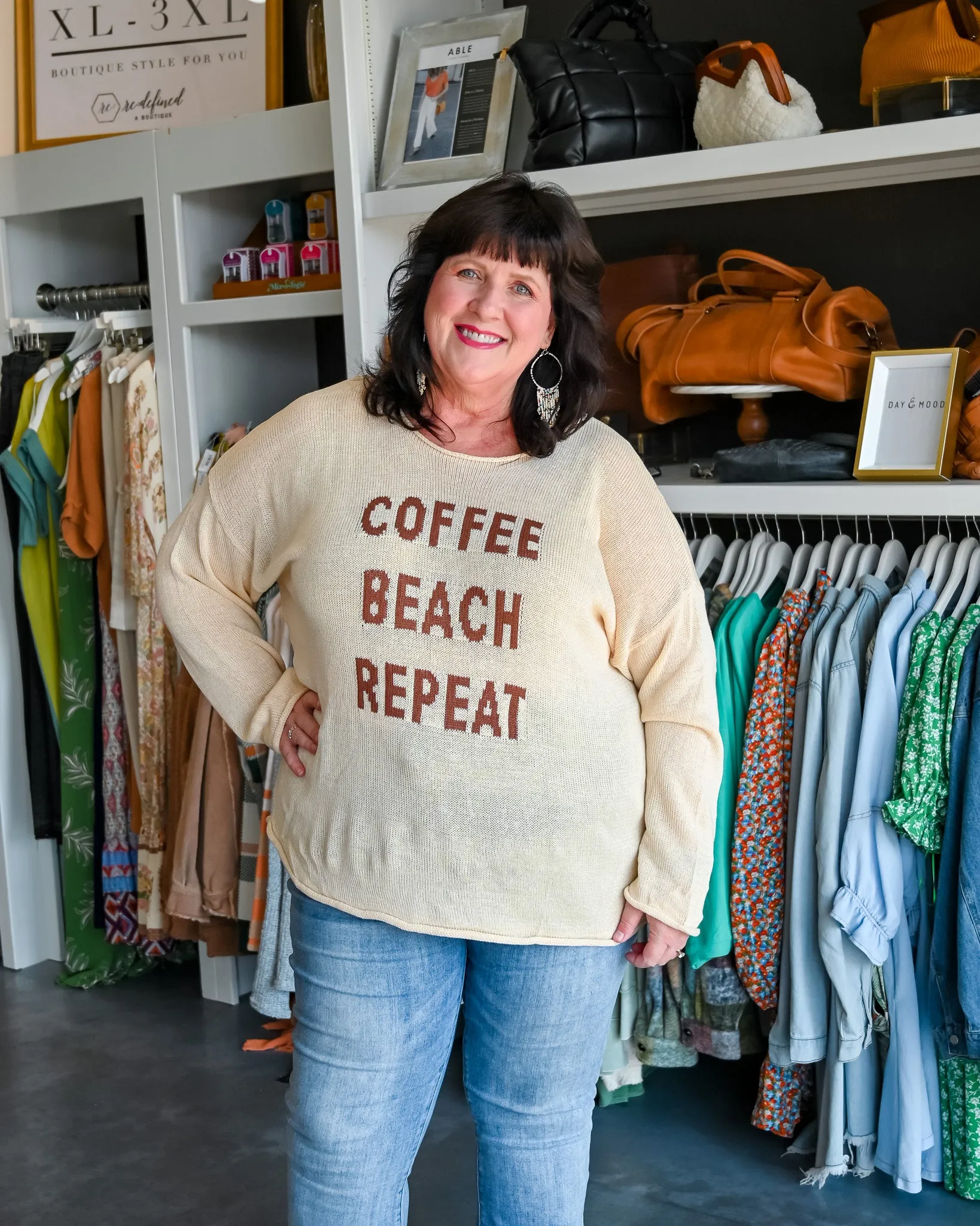 Coffee Beach Repeat Lightweight Sweater