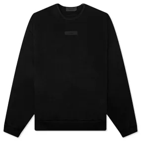 Crewneck Sweater - Jet Black