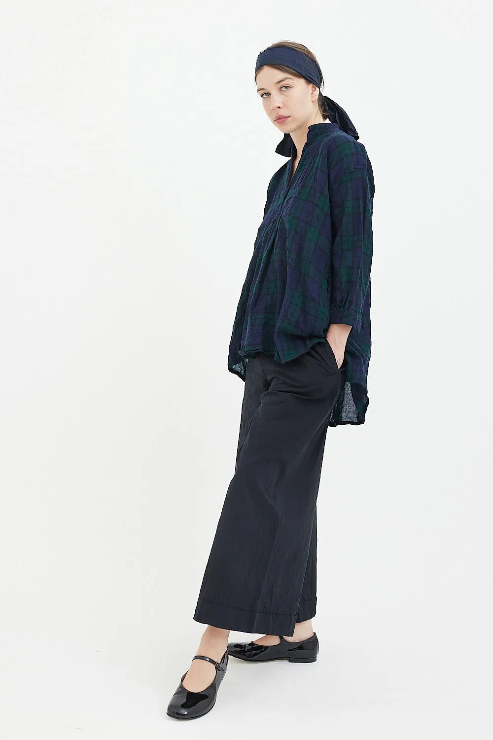 Daniela Gregis - Kora Shirt - Green Blue Black Tartan