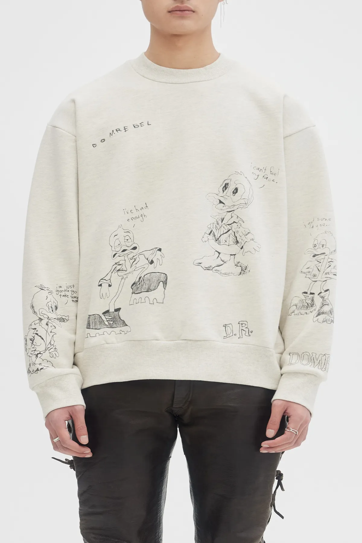 DOMREBEL Quack Sweatshirt - Grey