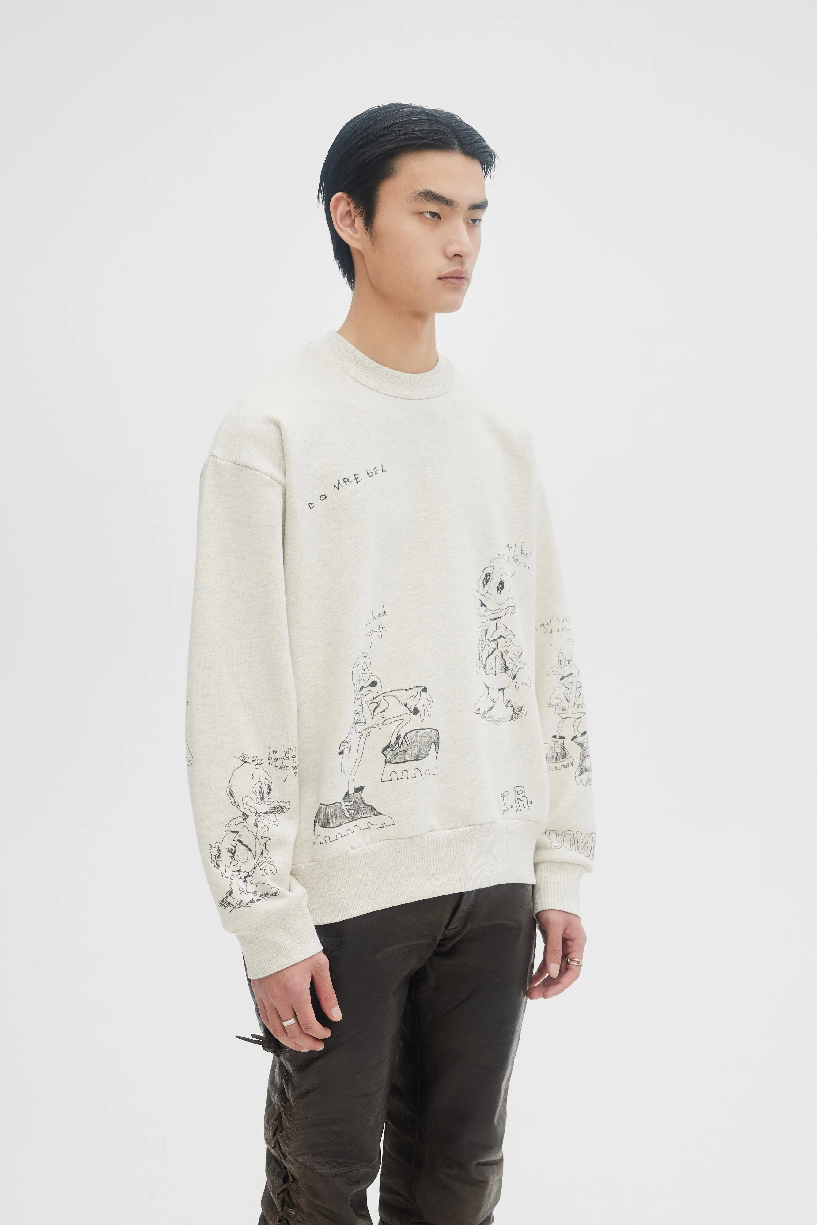 DOMREBEL Quack Sweatshirt - Grey