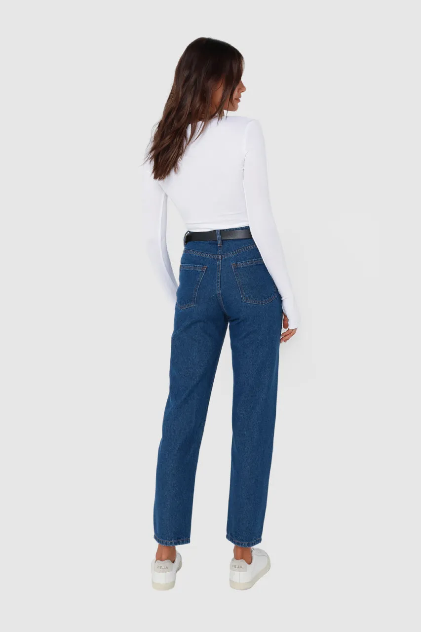 Ellen Mom Jeans | Dark Denim