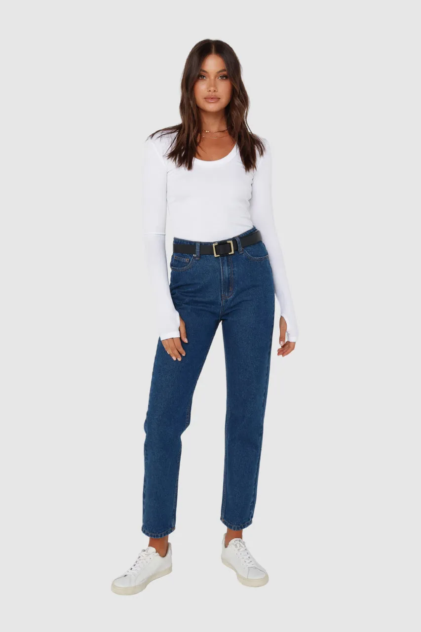 Ellen Mom Jeans | Dark Denim