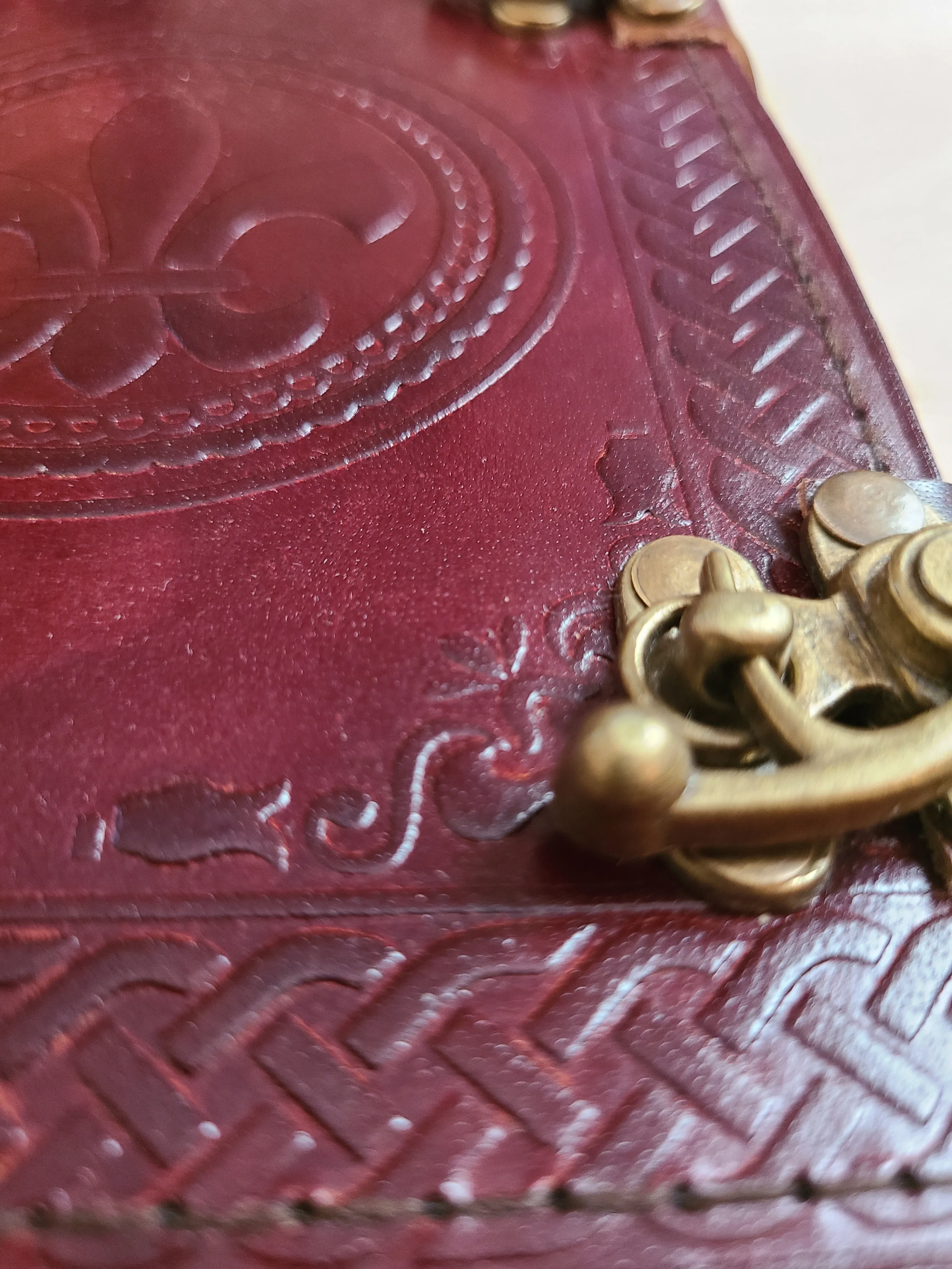 Fleur De Lis Leather Journal