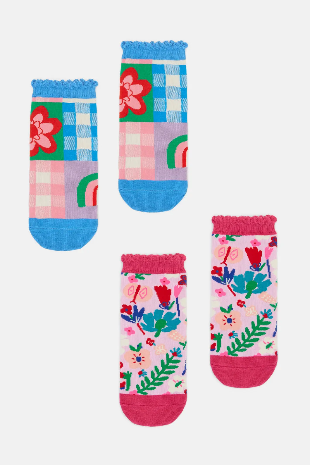 Flower Patch Kids Sock 2Pr Pk