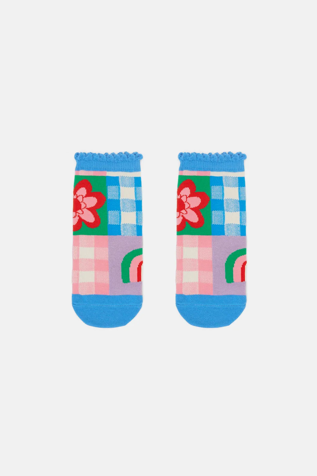 Flower Patch Kids Sock 2Pr Pk