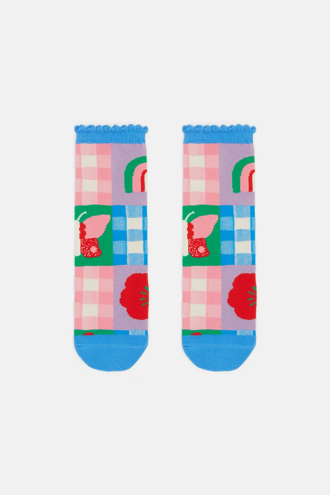 Flower Patch Kids Sock 2Pr Pk