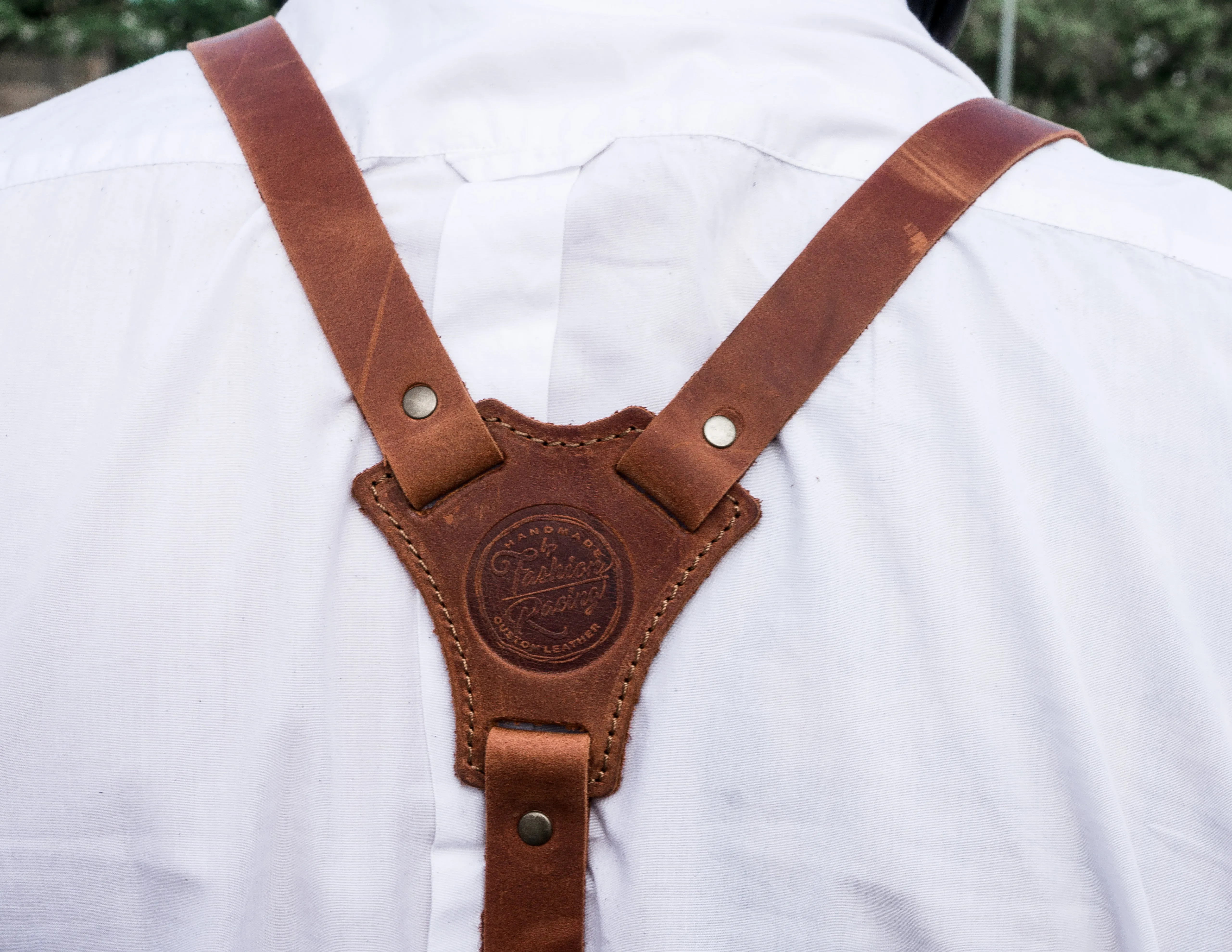 Gentleman Leather Suspenders | Groomsmen Gift