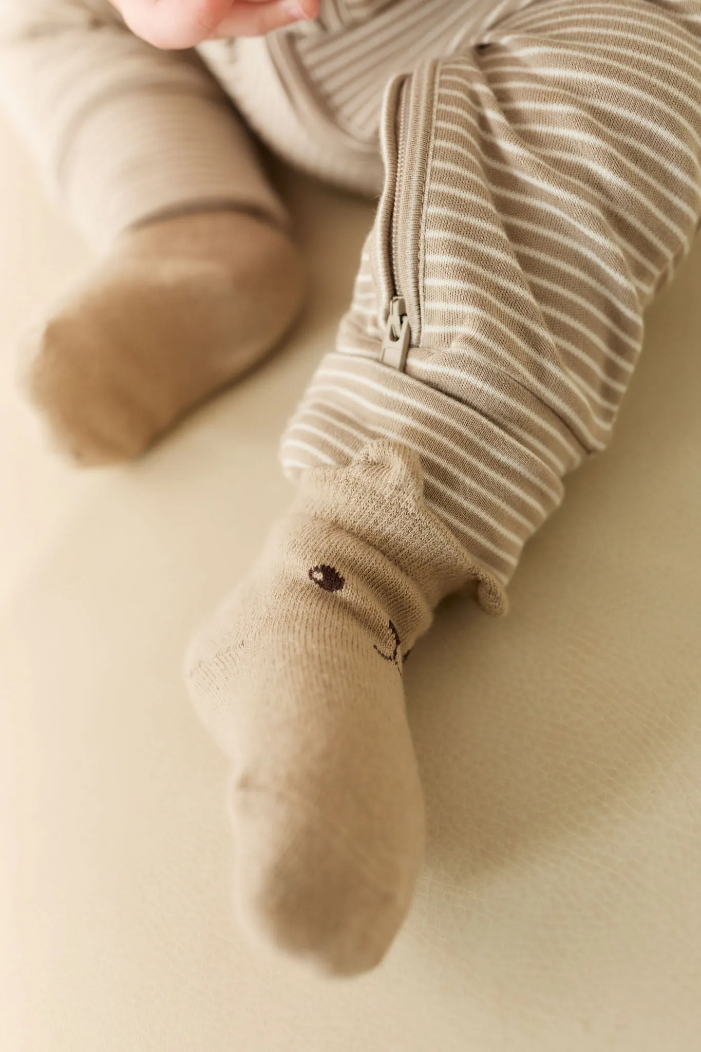 George Bear Ankle Sock - Vintage Taupe