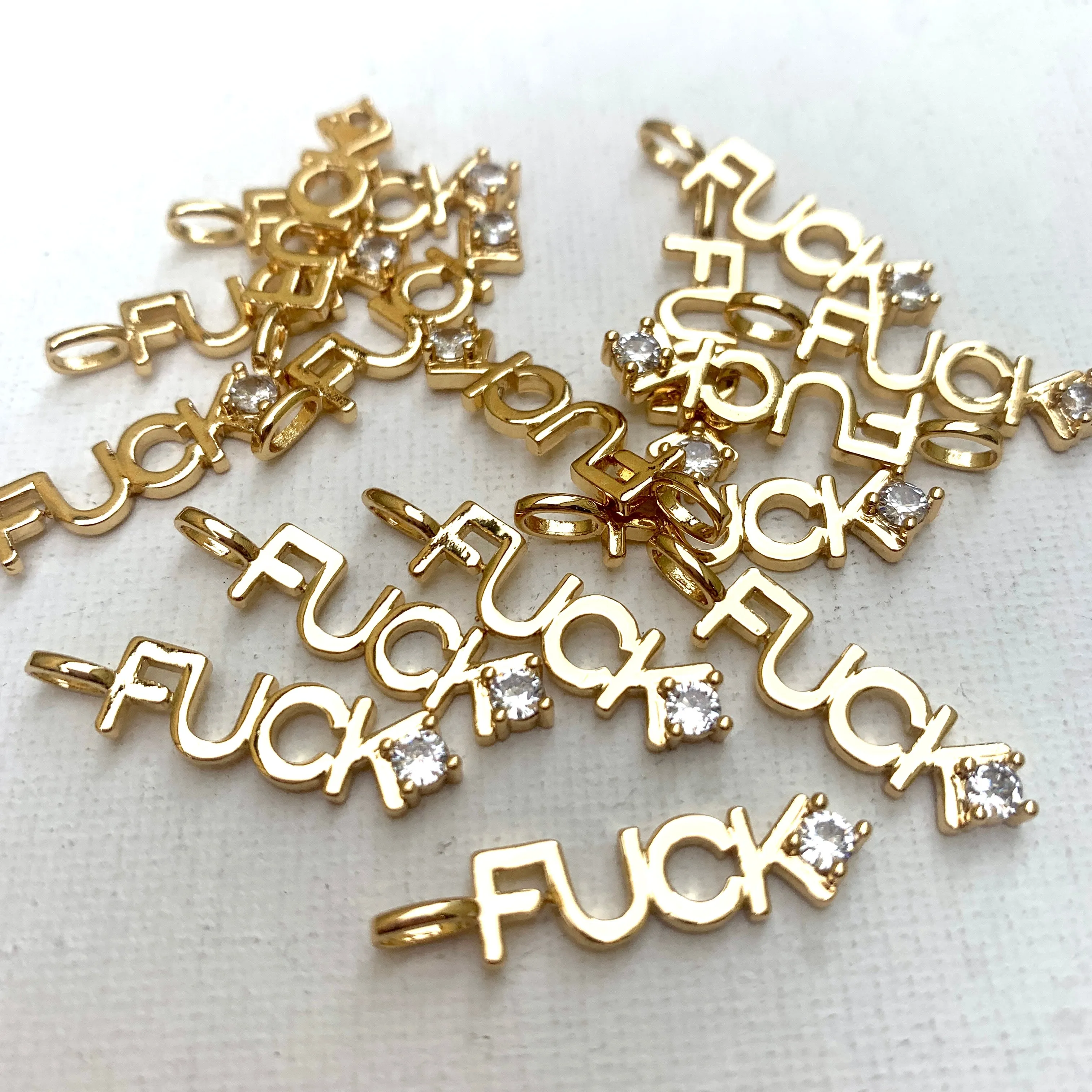 Gold Plated F*CK Charm