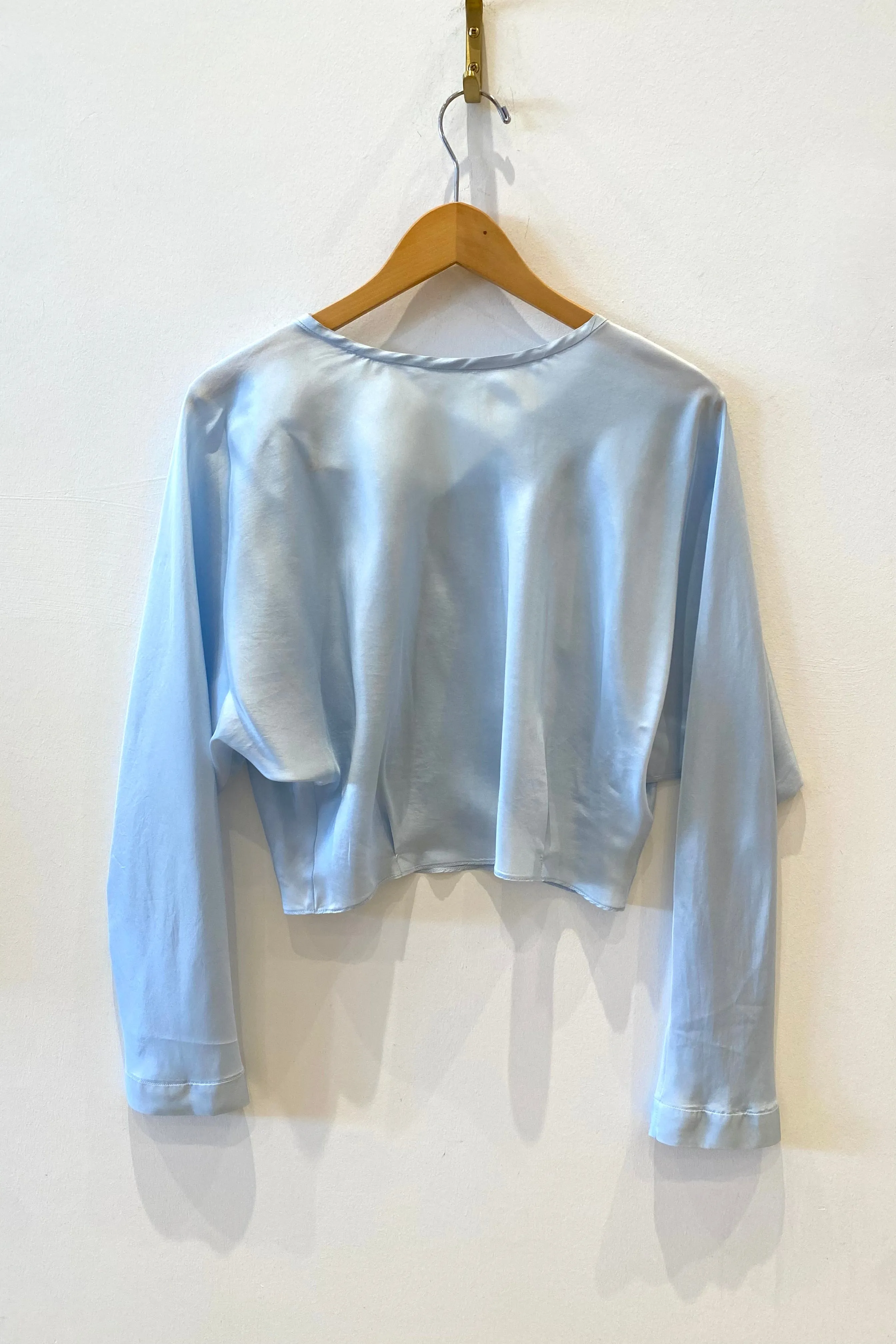 HABOTAI SILK CHIC ROUND NECK SHIRT