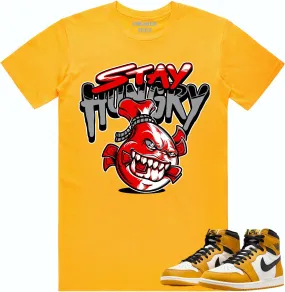 Jordan 1 Yellow Ochre 1s Shirt to Match - RED STAY HUNGRY