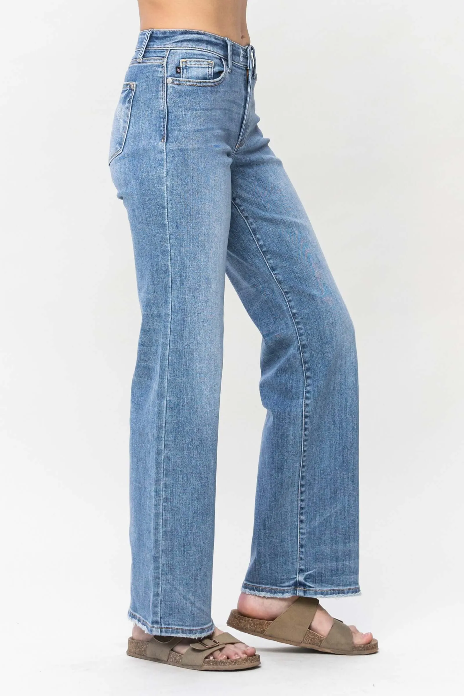 Judy Blue Vintage Wash Jeans Wide Leg