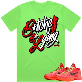 Kobe 6 Reverse Grinch 6s Shirt to Match - RED BBL