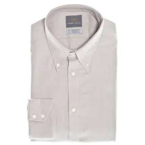 Light Grey Tonal Button Down Collar Sport Shirt