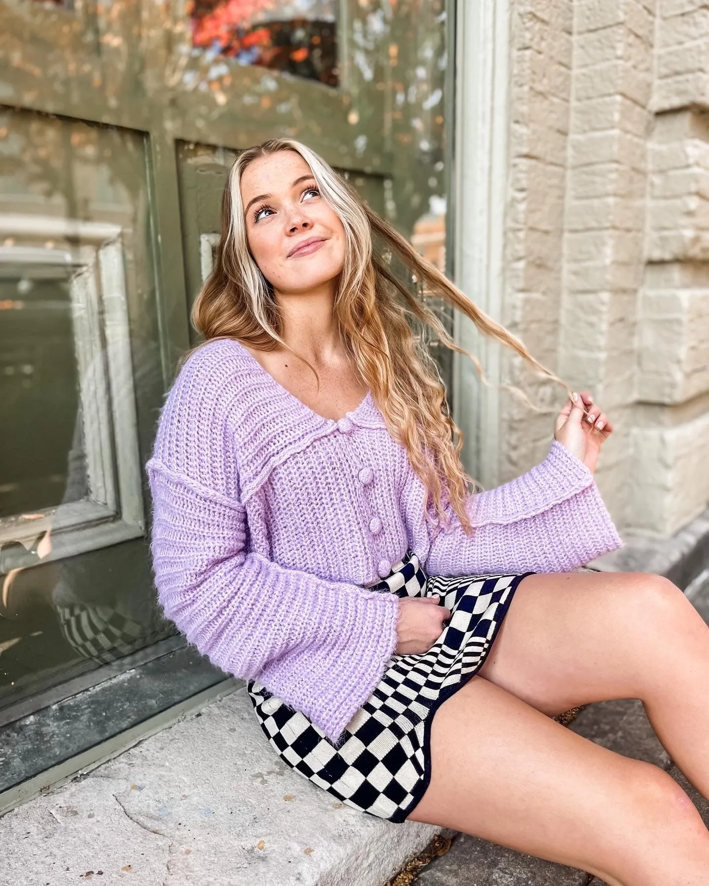 Lovely Lilac Cropped Cardigan