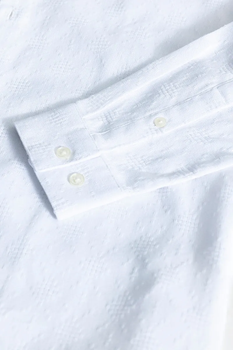 Mandarin Mystique White Shirt