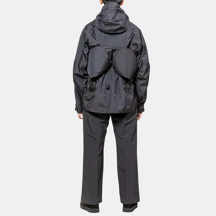 MEANSWHILE AIR CICULATION SYSTEM RAIN JACKET-BLACK