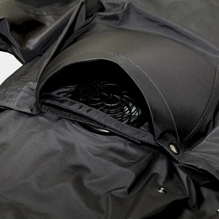 MEANSWHILE AIR CICULATION SYSTEM RAIN JACKET-BLACK