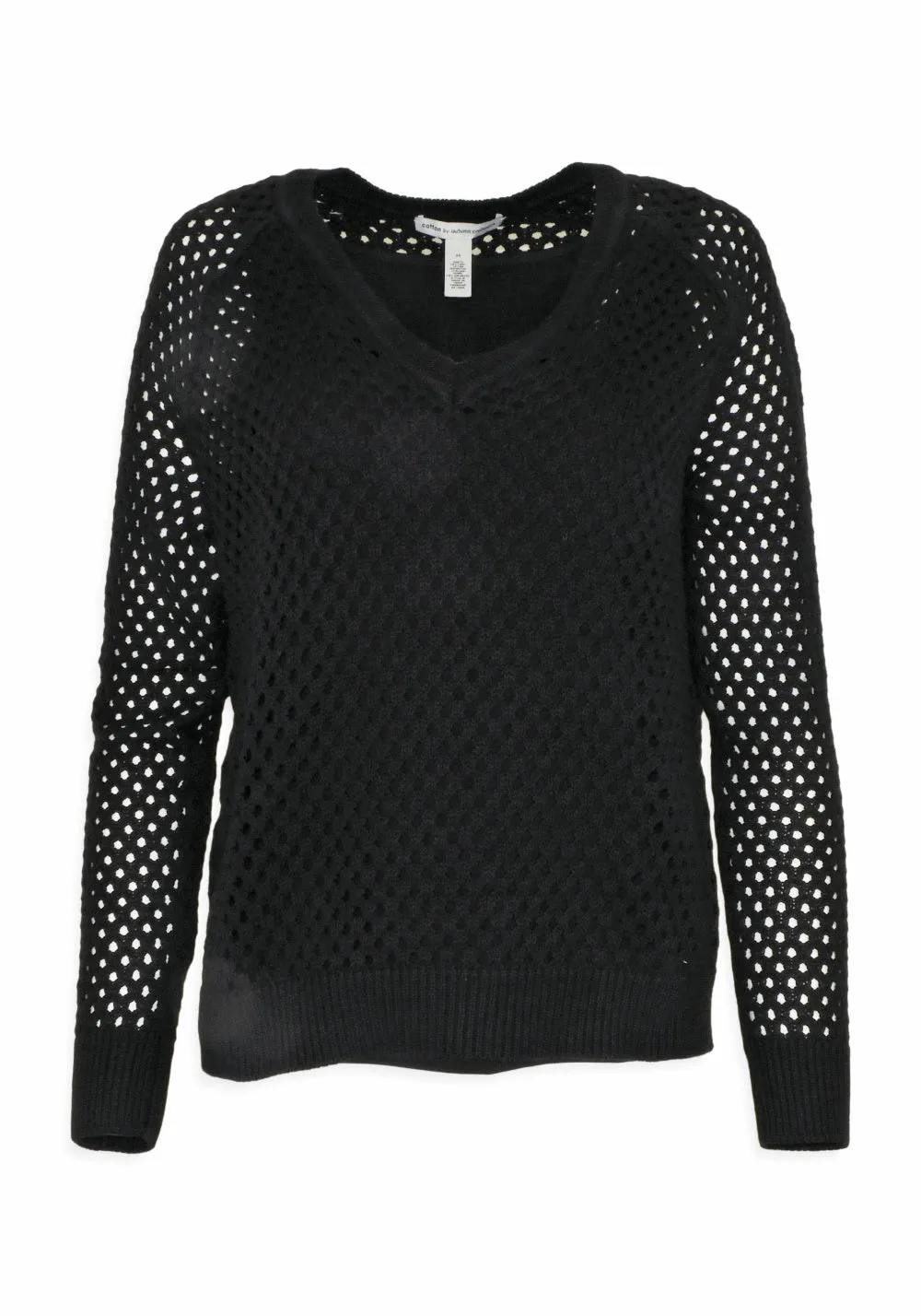 MESH V-NECK SWEATER - AUTUMN CASHMERE