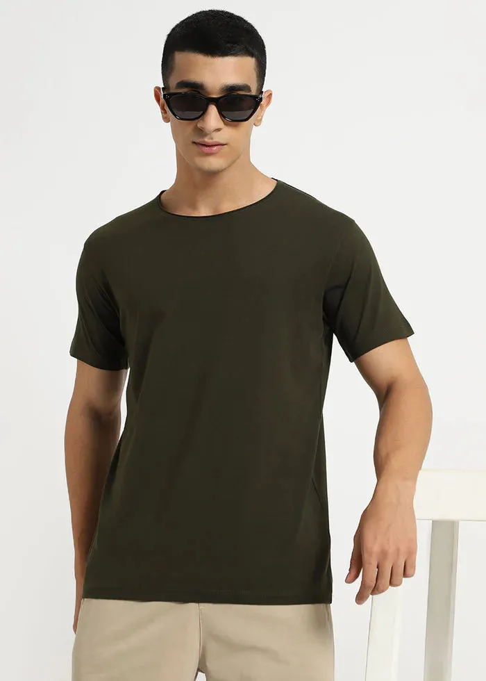 Moss Green Crew Neck T-shirt