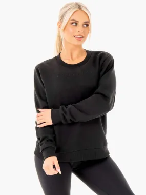 Motion Oversized Sweater - Black