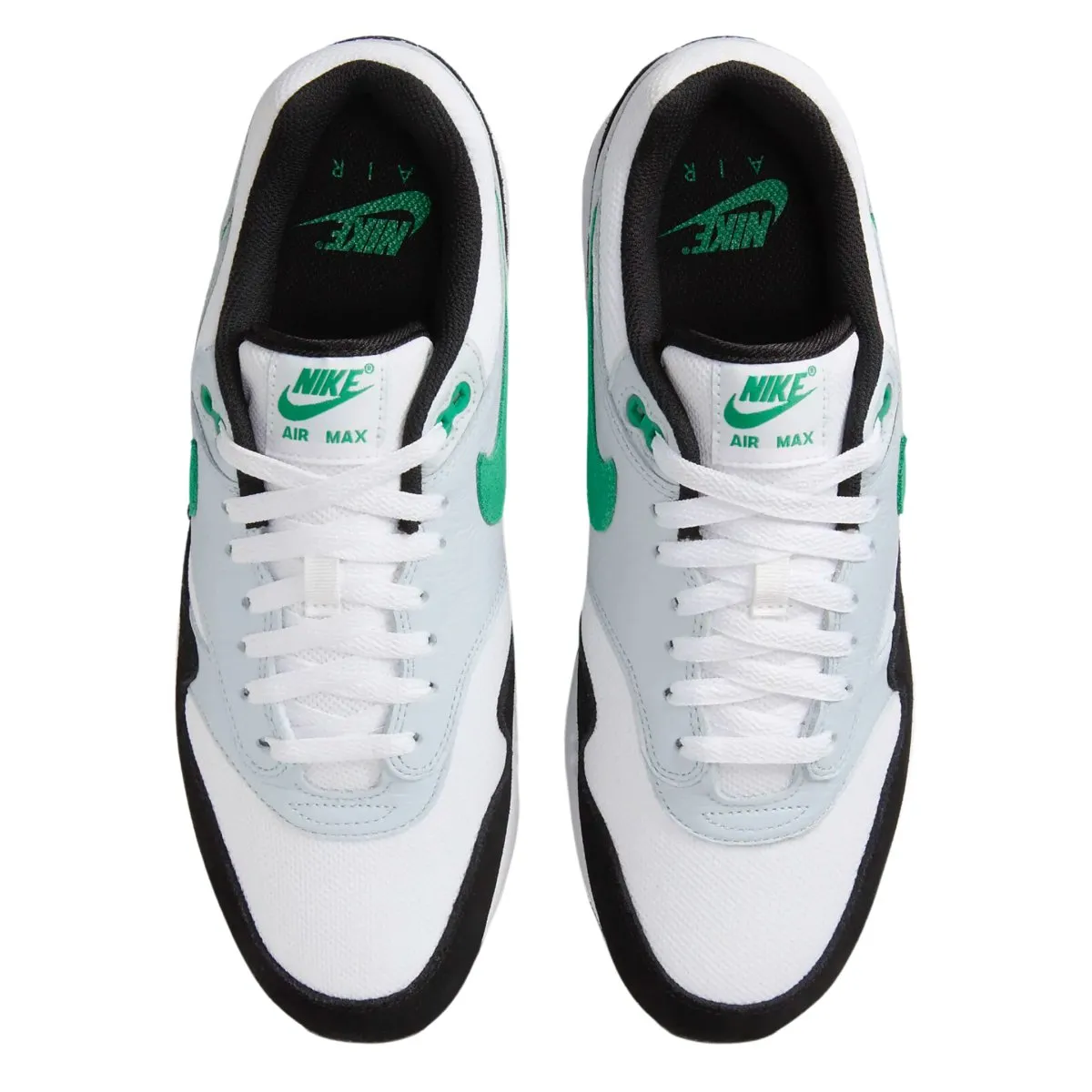 Nike Men's Air Max 1 White/Pure Platinum/Black/Stadium Green