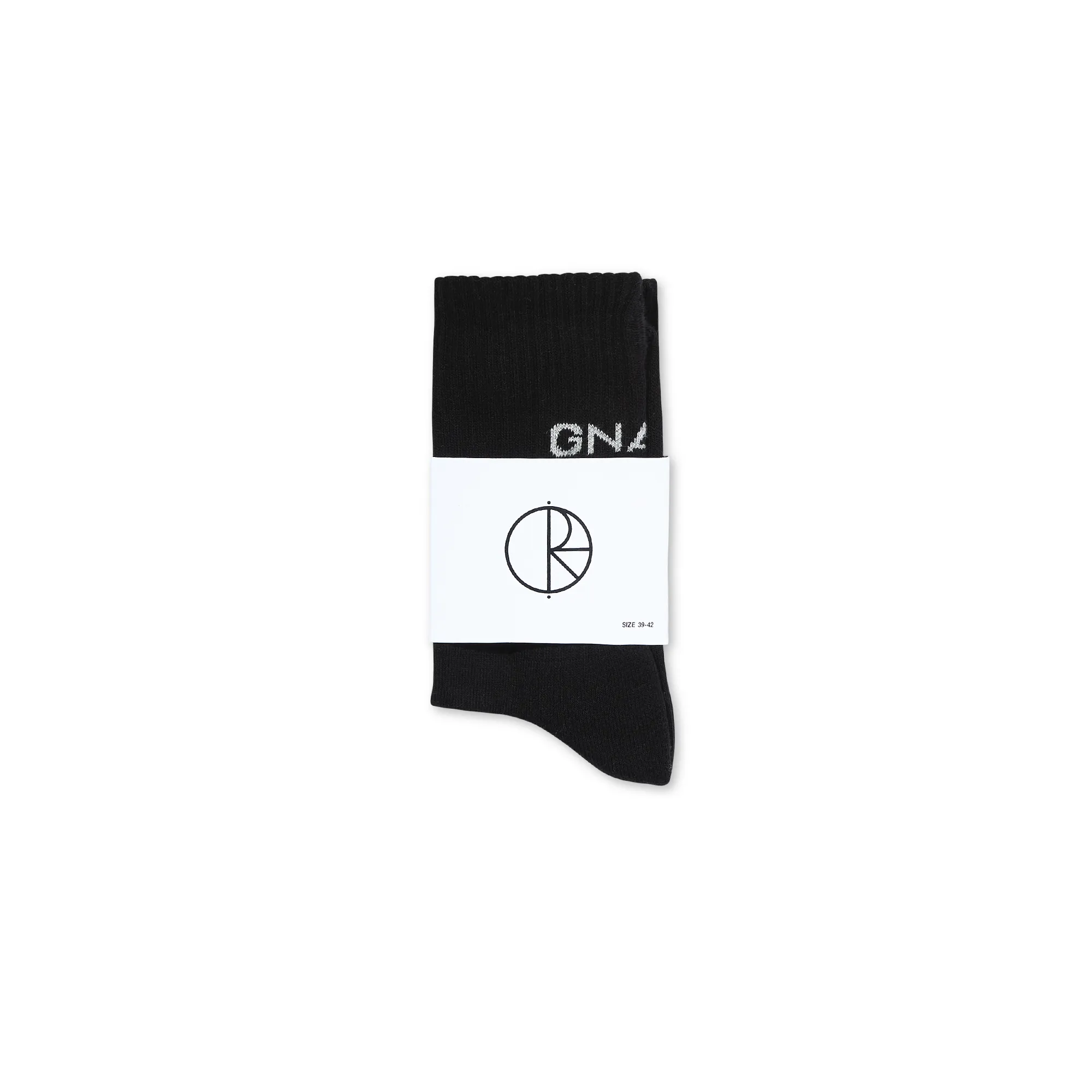 Polar Skate Co Gnarly Huh! Socks Black