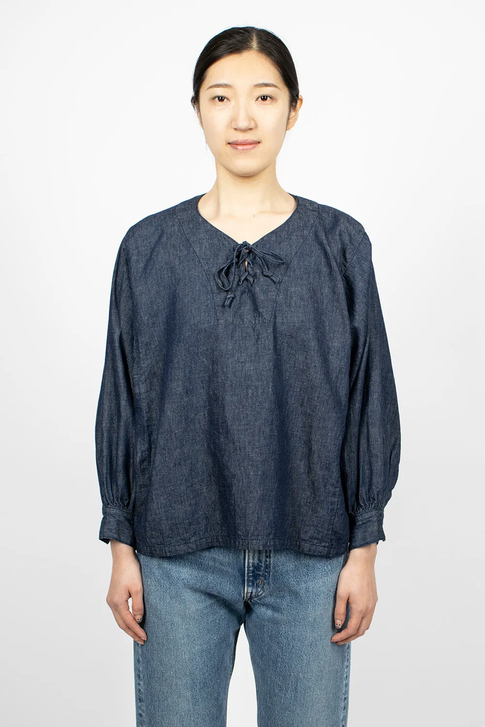 Pullover Laced Shirt One Wash