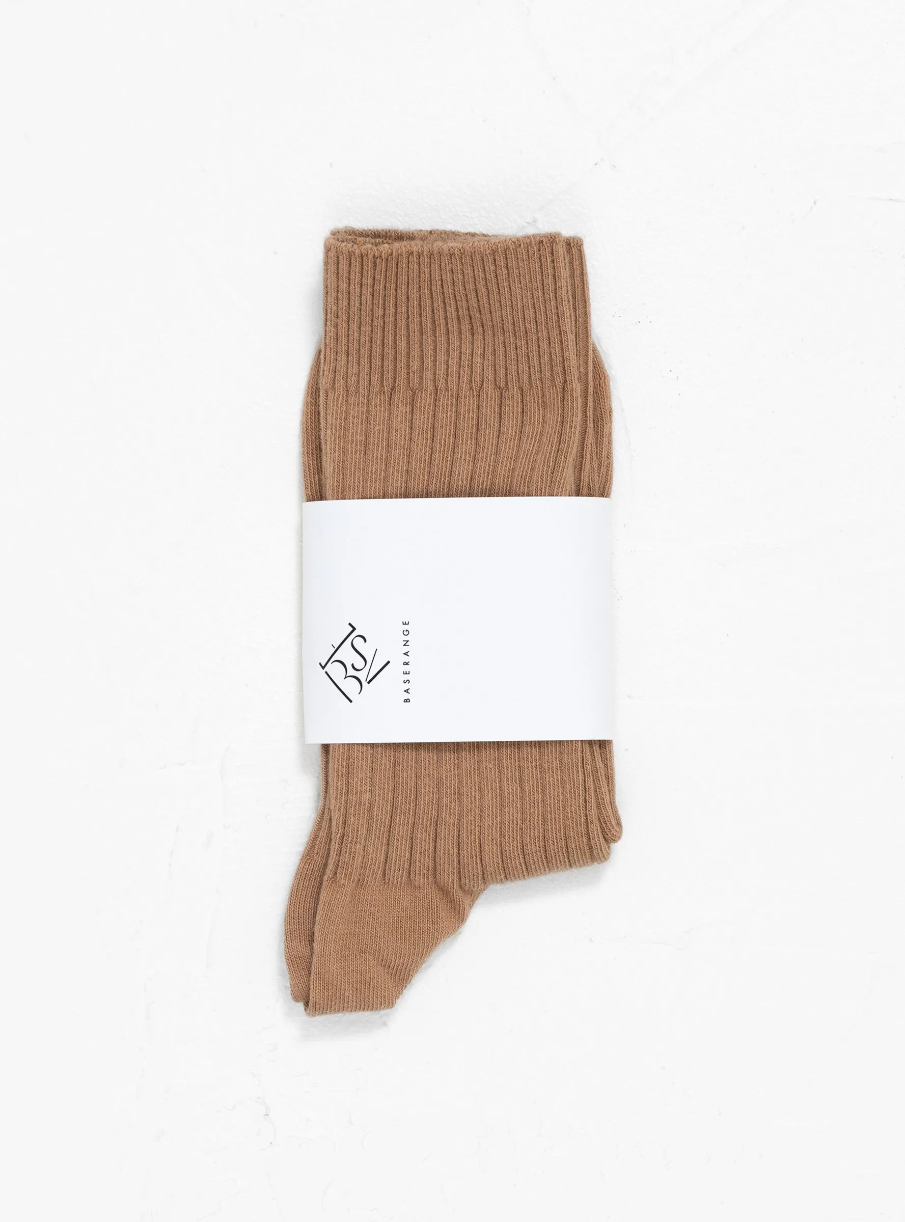 Rib Ankle Socks Brandy Brown