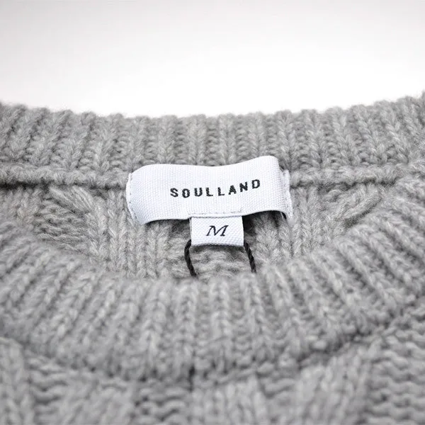 Soulland - Gaedicke Cable Knit Sweater - Grey