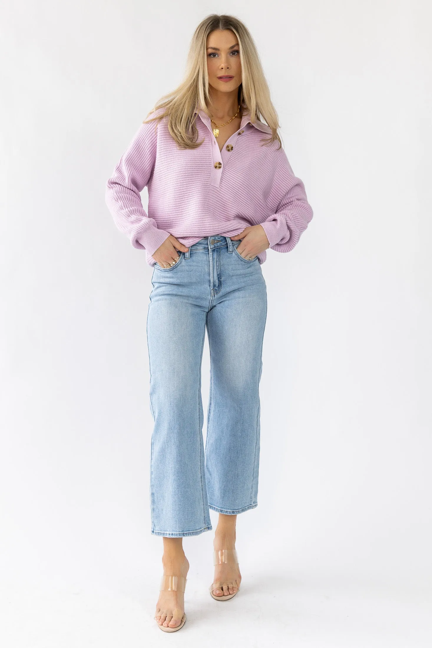 Stellan Slim Wide Leg Jeans