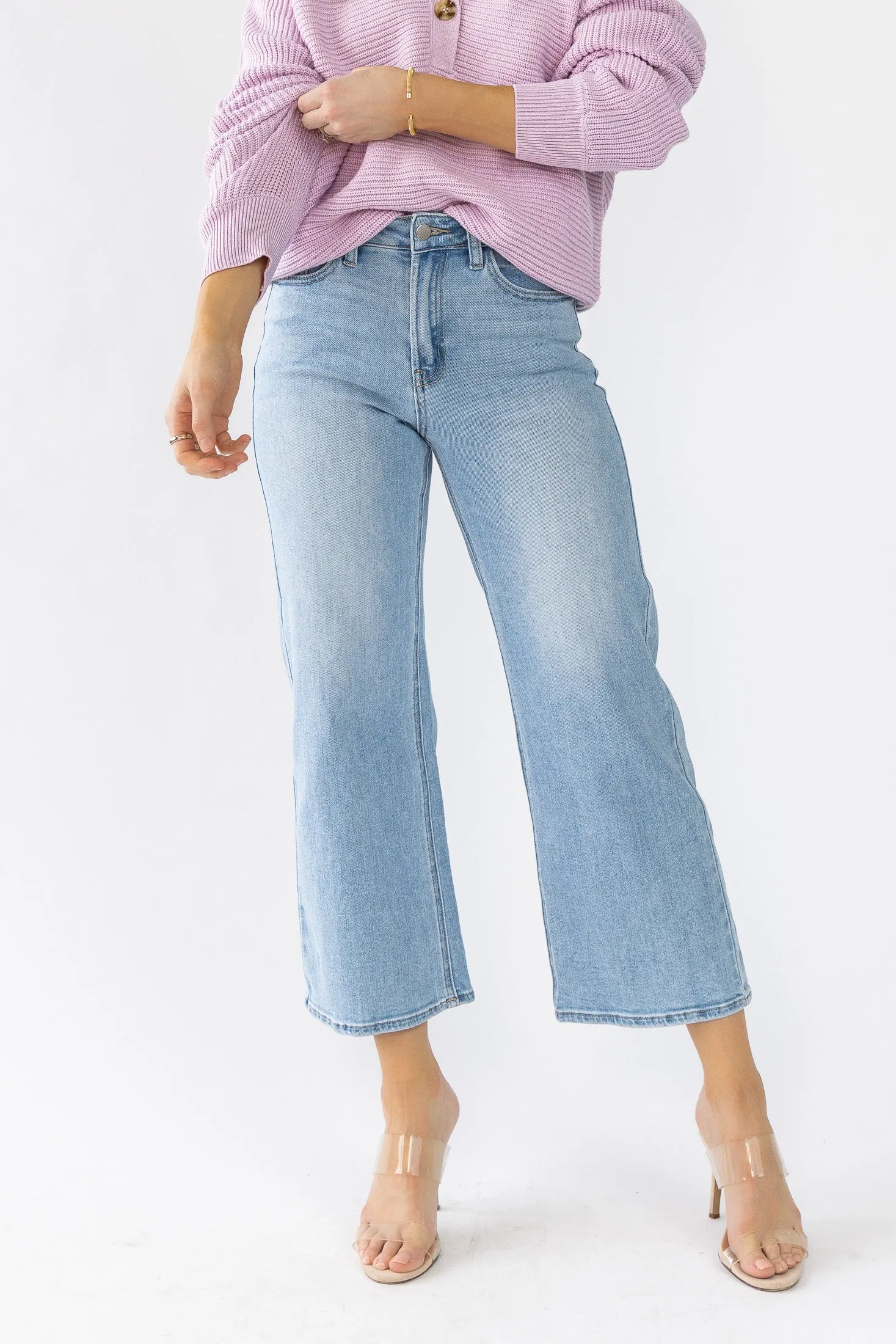 Stellan Slim Wide Leg Jeans