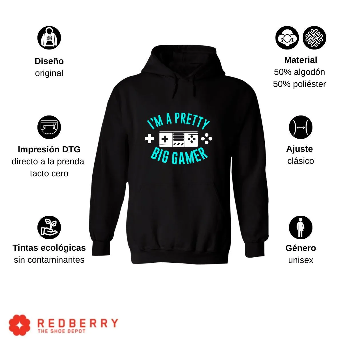 Sudadera Hombre  Hoodie Gamer Videojuegos Frases 075