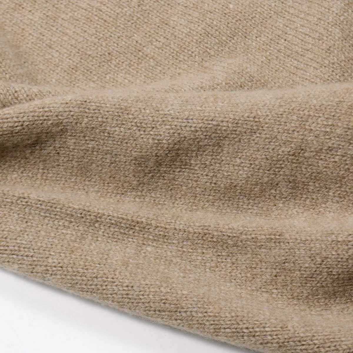 Sunspel - Lambswool Crewn Neck Sweater - Oatmeal Melange