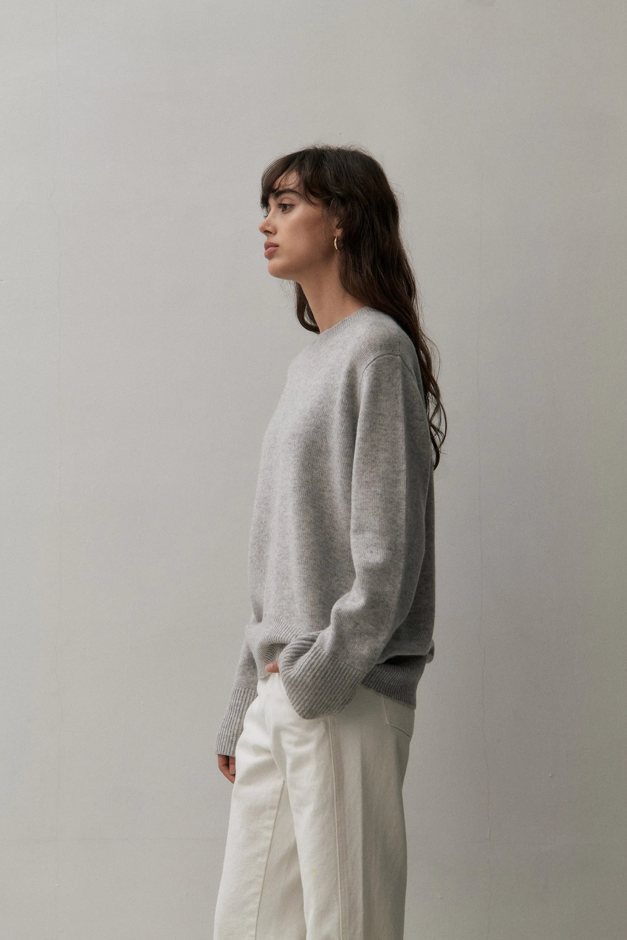 THE CLASSIC CREW SWEATER - FOGGY